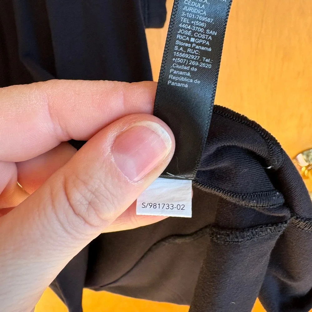 Athleta Black Relaxed Weekender Tee Shirt Women's Size M Cowl Neck Short‎ Sleeve - Picture 2 of 7